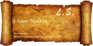 Lippe Stella névjegykártya